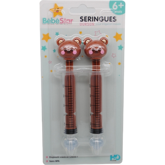 Seringues Nasales Bébé Ourson BEBE STAR