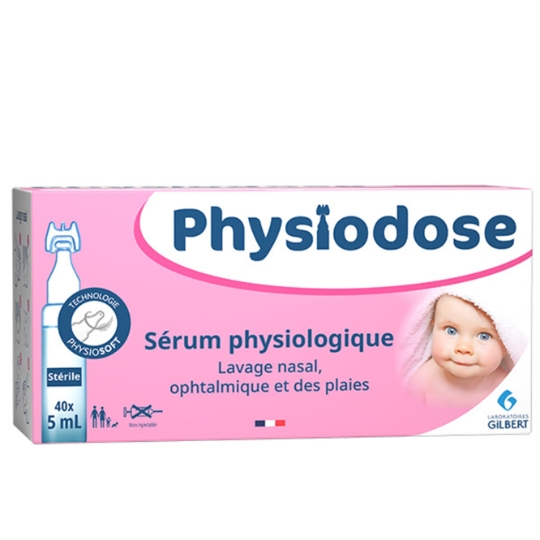 Sérum physiologique Stérile PHYSIODOSE