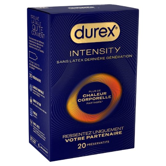 Préservatifs Sans Latex Lubrifié Intensity DUREX