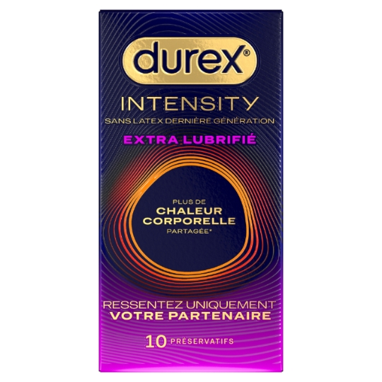 Préservatifs Sans Latex Extra Lubrifié Intensity DUREX