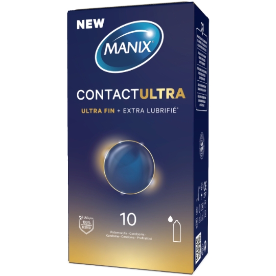 Préservatifs Contact Ultra Fin et Extra Lubrifié MANIX