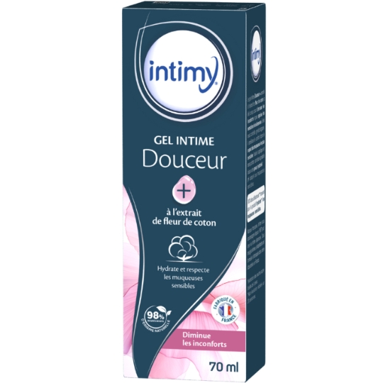 Gel Intime Douceur à l'Extrait de Fleur de Coton Diminue les Inconforts INTIMY