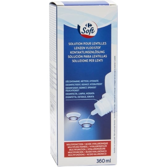 Solution Nettoyante Lentilles Souples CARREFOUR SOFT