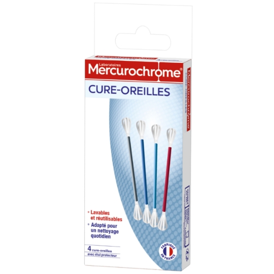 Cure-Oreilles Lavables et Réutilisables MERCUROCHROME