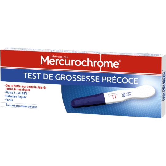 Test de Grossesse Précoce MERCUROCHROME