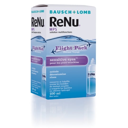 Solution lentilles Yeux Sensibles Format Voyage RENU