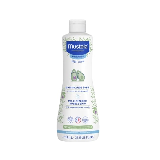 Bain mousse bébé Eveil à l'Avocat Bio MUSTELA