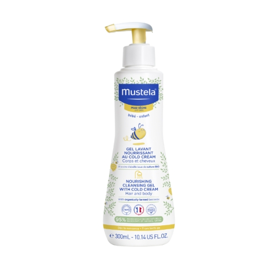 Gel douche bébé Nourrissant Corps et Cheveux Cold-Cream MUSTELA