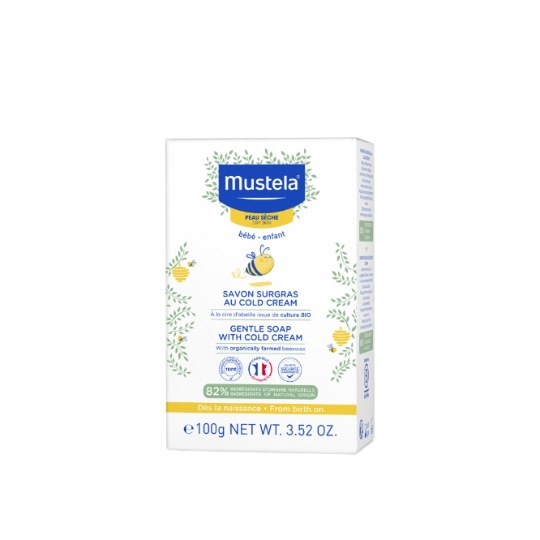 Savon bébé Surgras Cold-Cream Cire d'Abeille Bio MUSTELA