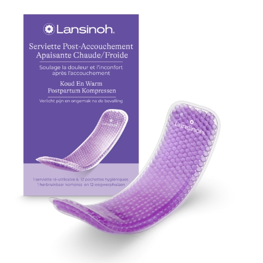 Serviettes maternité Post Accouchement Apaisante Chaude-Froide LANSINOH