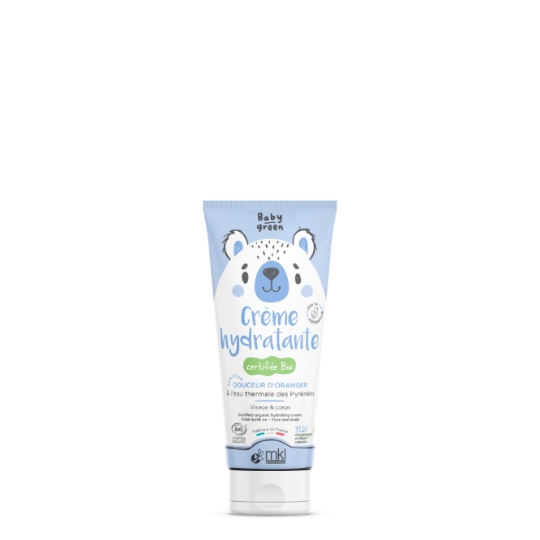 Crème Hydratante pour Bébé Bio Senteur Douceur d'Oranger à l'Eau Thermale des Pyrénées pour Visage & Corps MKL GREEN NATURE