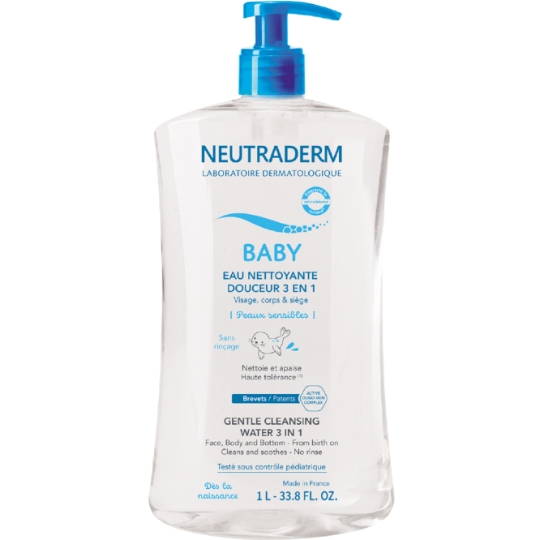 Eau nettoyante bébé Douceur 3en 1 NEUTRADERM