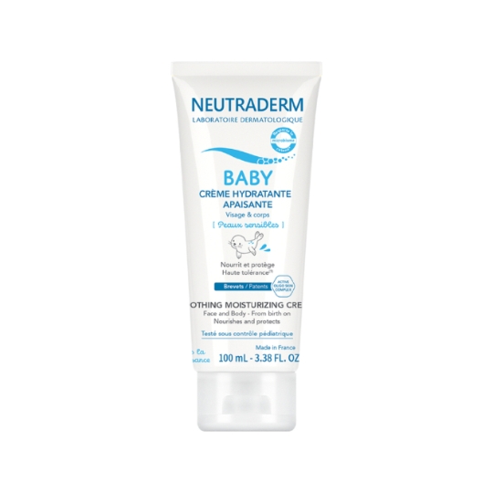 Crème bébé Hydratante Apaisante Nourrit Et Protège Visage Et Corps Peaux Sensibles Haute Tolérance NEUTRADERM