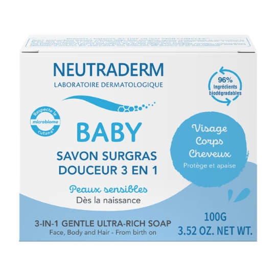 Savon bébé Surgras Douceur 3 En 1 NEUTRADERM