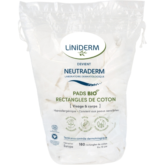 Pads Rectangle de Coton Bio NEUTRADERM BABY
