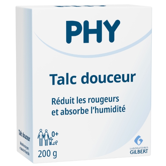 Talc bébé Adoucissant Absorbant PHY