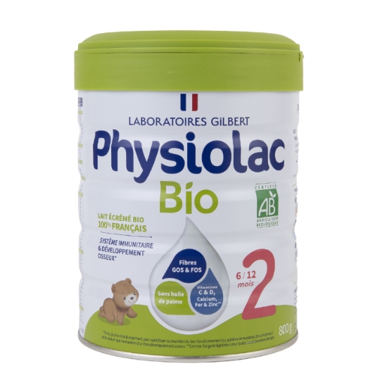 Lait infantile En Poudre 2ème Âge Dès 6 Mois à 12 Mois Bio PHYSIOLAC