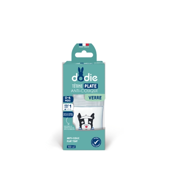 Biberon Verre Anti-Colique 150mL Paris Débit 0+ Mois DODIE DODIE