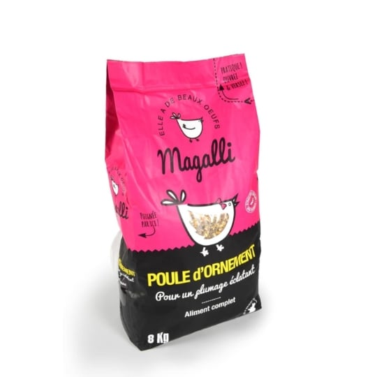 Magalli Aliment Complet Poule D'ornement - 8 Kg Magalli