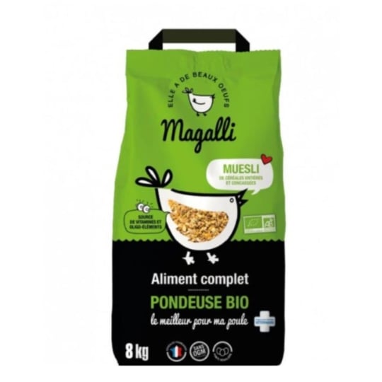 Magalli Alimentation Poule Pondeuse Bio 8 Kg Magalli