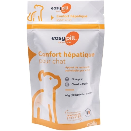Easypill Confort Hépatique Chat - 30 Boulettes OSALIA