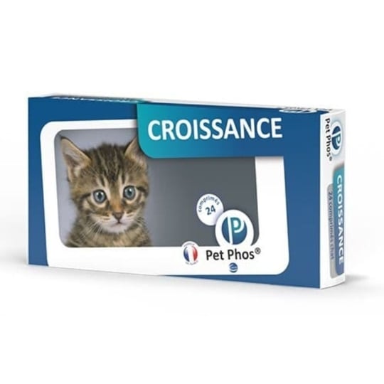 Pet-phos Félin Croissance - 24 Comprimés PET-PHOS