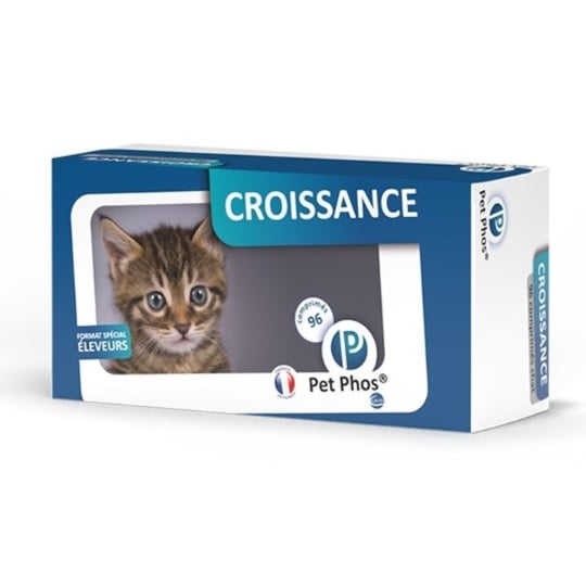 Pet-phos Félin Croissance - 96 Comprimés PET-PHOS