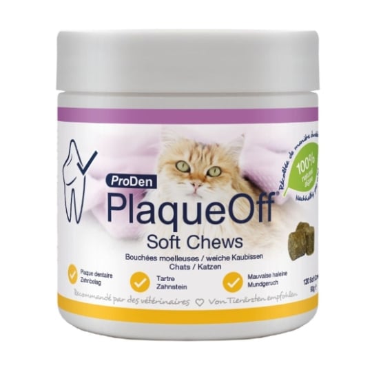 Proden Plaque Off Chat Soft Chews - 120 Bouchées PRODEN PLAQUE OFF