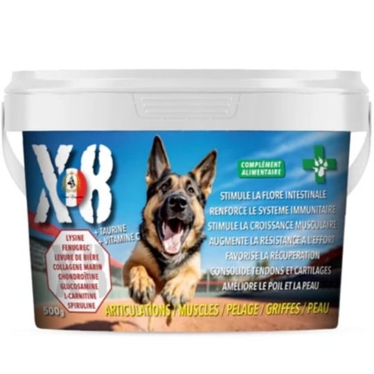 Complement Alimentaire X8 – 500gr – Vitalité, Bien Être Et Performance – France Croquettes FRANCE CROQUETTES