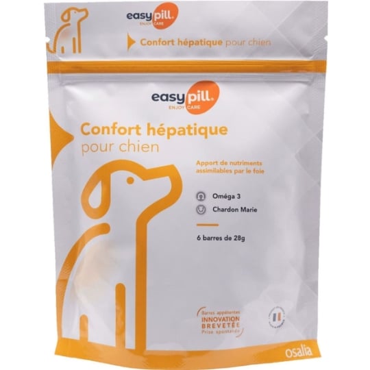 Easypill Confort Hépatique Chien - 6 Barres OSALIA