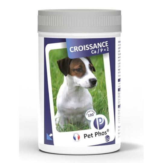 Pet-phos Croissance Ca/p=2 - 100 Comprimés PET-PHOS