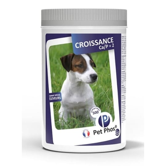 Pet-phos Croissance Ca/p=2 - 500 Comprimés PET-PHOS