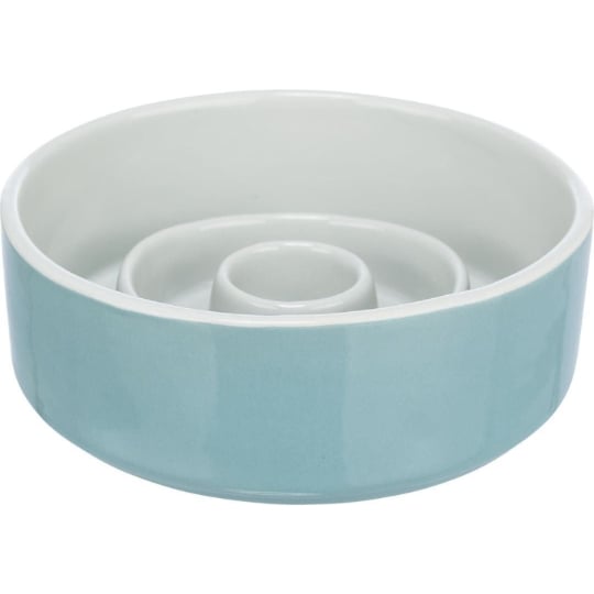 Trixie Bol En Céramique Anti-glouton Slow Feed - 0,9 L / Ø 17 Cm TRIXIE