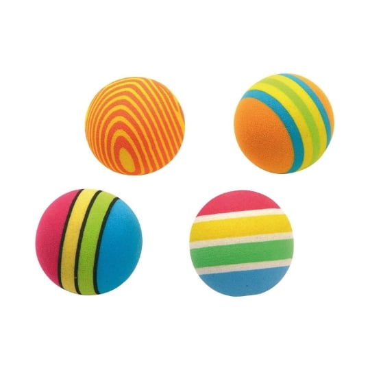 Lot De 4 Balles Pour Chien "eva" 3cm Multicolore PARIS PRIX