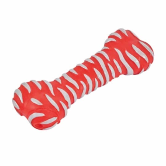 Jouet Pour Chien "forme Os" 18cm Rouge PARIS PRIX