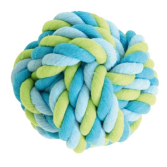 Jouet Pour Chien "balle Corde" 15cm Bleu & Vert PARIS PRIX