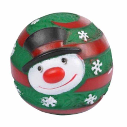 Balle Pour Chien "bonhomme De Neige" 9cm Vert PARIS PRIX