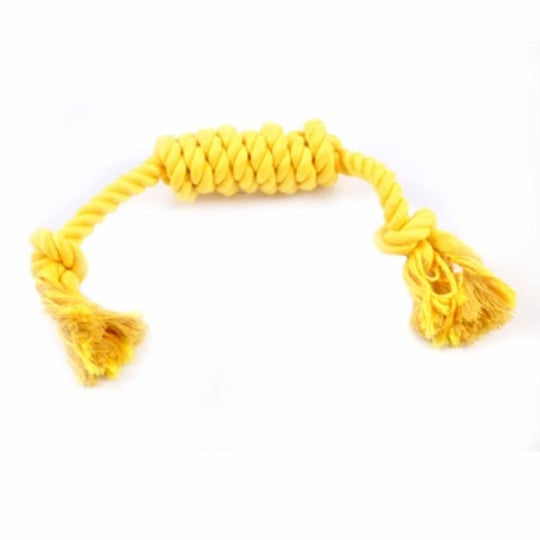 Jouet À Corde Pour Chien "cosy Golden" 42cm Jaune PARIS PRIX