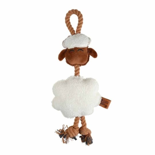 Jouet Peluche Mouton Pour Chien "wooly" 40cm Écru PARIS PRIX