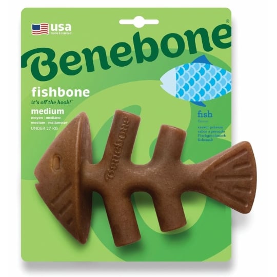 Benebone Chien Jouet Fishbone Saumon - Taille M BENEBONE