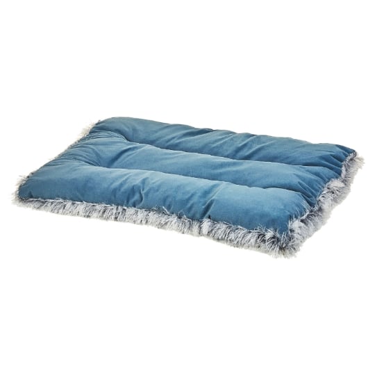 Lit Pour Animal Ergani Velours Bleu BELIANI