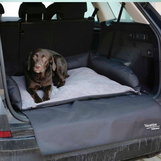 Lit De Voiture Pour Chiens 95x75x16 Cm Gris Et Noir 80584 Kerbl KERBL