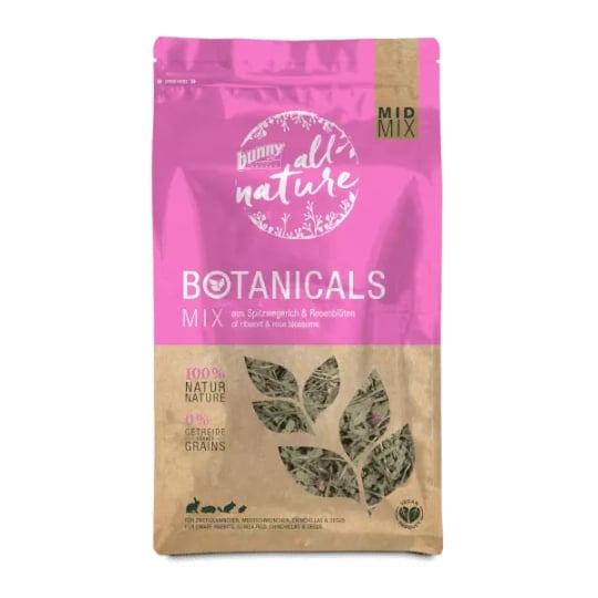 Bunny Nature Botanicals Mid Mix Mélange De Plantain Lancéolé & Fleurs De Rose BAMBO NATURE