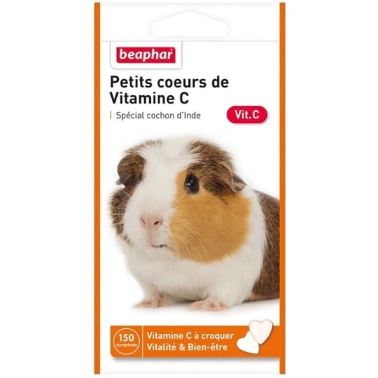 Beaphar Petits Coeurs De Vitamine C Pour Cochon D'inde - 150 Comprimés BEAPHAR