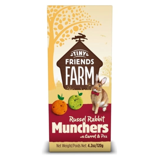 Tiny Friends Farm Biscuits Russell Rabbit 120 G - Munchers TINY FRIENDS FARM