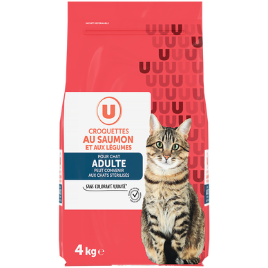 Croquettes au saumon et aux légumes pour chat - 4kg