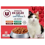 Sachets fraicheur pour chat Emincés en gelée viandes 12x100g