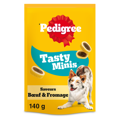 Friandises chien Sa Récompense Tasty Minis au boeuf fromage PEDIGREE -140g