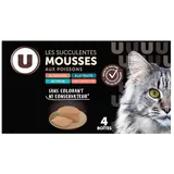 Sachet fraicheur pour chat Mousse poisson, 4x85g
