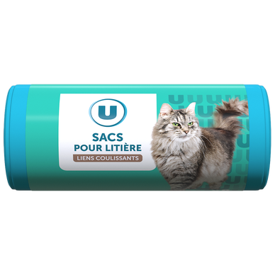 Sachets pour litière avec liens x8